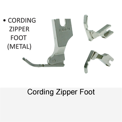 CORDING ZIPPER FOOT METAL