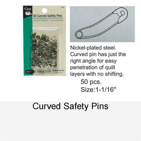 CURVED SAFETY PINS