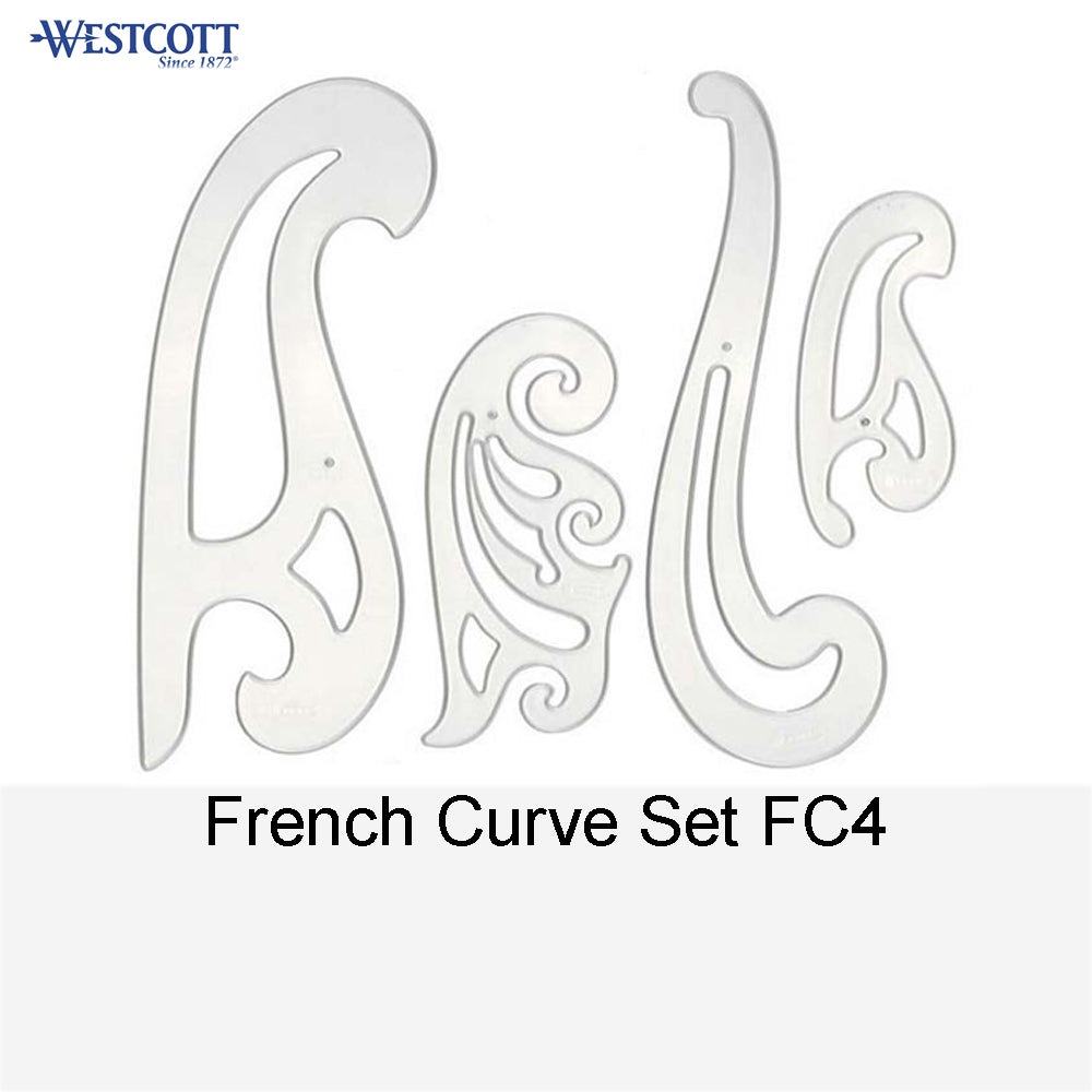 Westcott 3 Piece French Curve Set (KT-8)