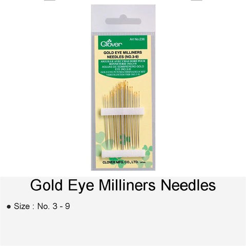 GOLD EYE MILLINERS NEEDLES NO.3-9