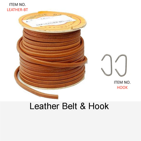 LEATHER BELT AND HOOK