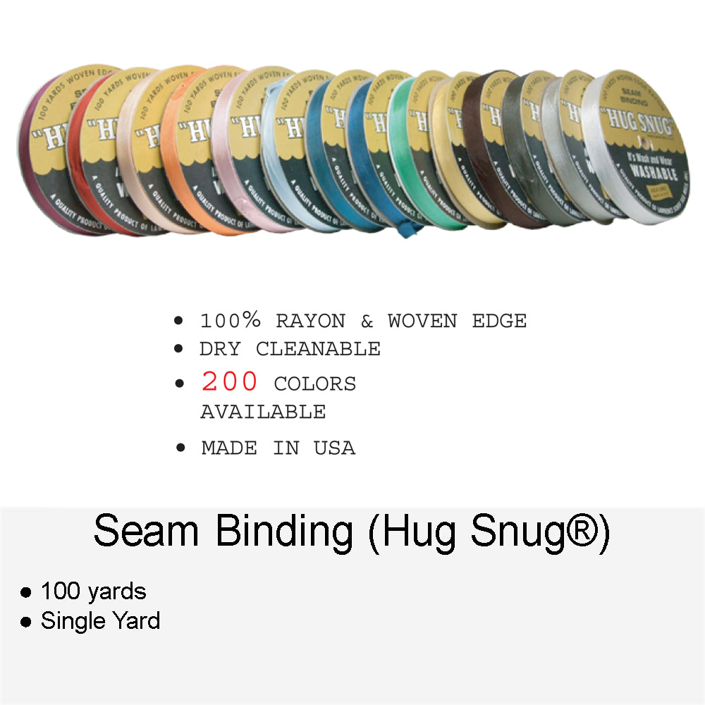 Hug Snug Seam Binding (10 or 100 yards)