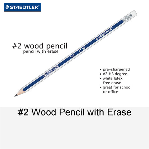 #2 WOOD PENCIL WITH ERASER