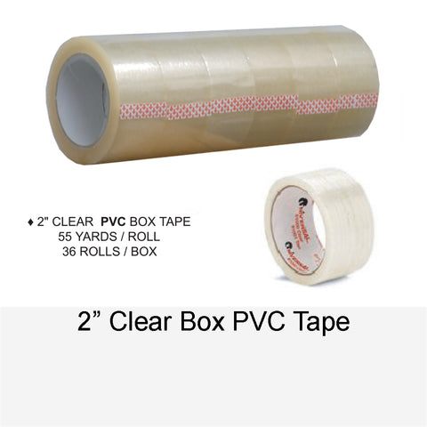 BOX TAPE CLEAR PVC 2