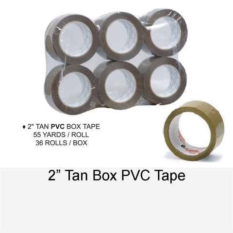 BOX TAPE TAN PVC 2