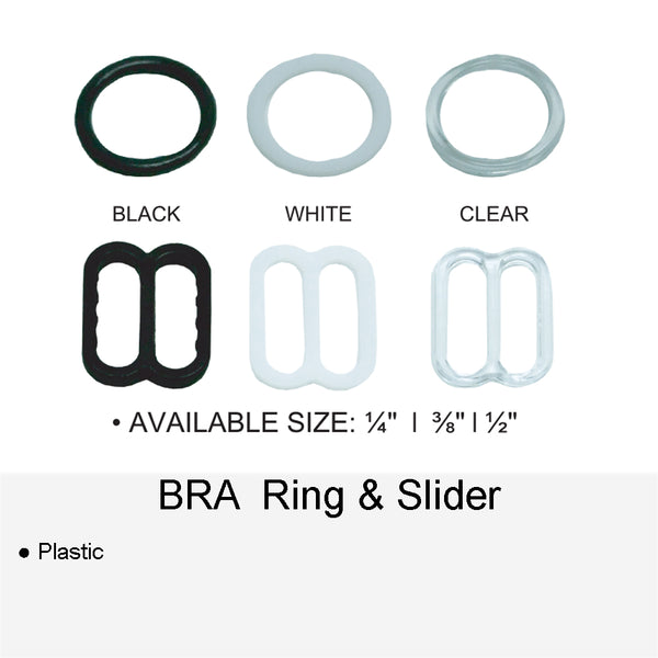 BRA PLASTIC RING & SLIDER – SIL THREAD INC.