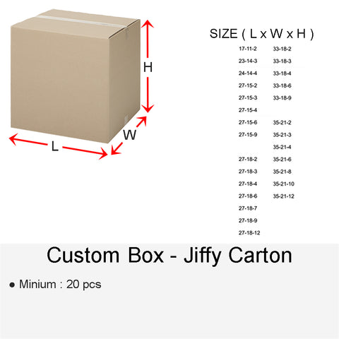 CUSTOM BOX JIFFY CARTON
