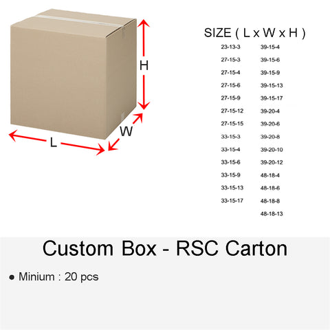 CUSTOM BOX RSC CARTON