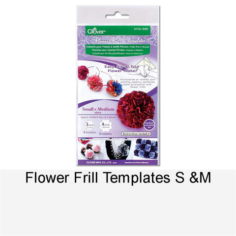 FLOWER FRILL TEMPLATES S & M
