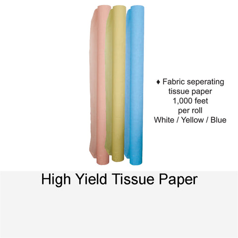 HIGH YIELD TISSUE PAPER