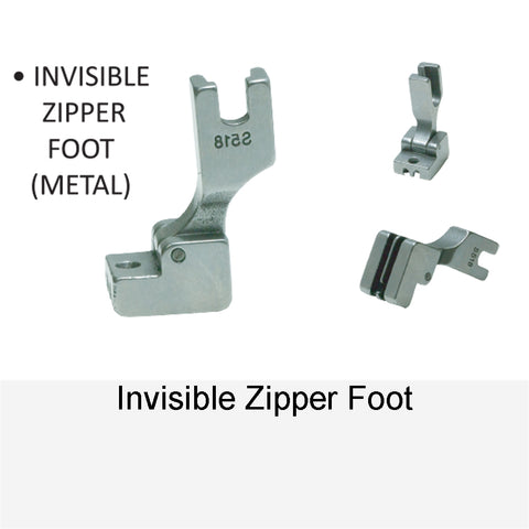 INVISIBLE ZIPPER FOOT METAL