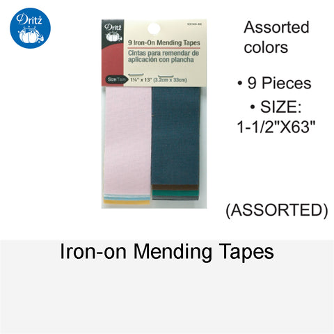 IRON-ON MENDING TAPES ASSORTED