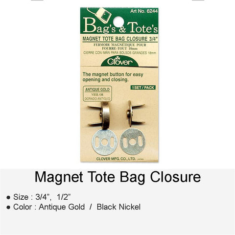 MAGNET TOTE BAG CLOSURE