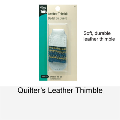 QUILTER'S LEATHER THIMBLE